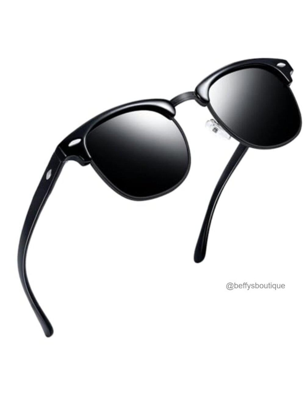 Unbranded Half Frame Sunglasses UV Protection Vintage Browline Sun Glasses